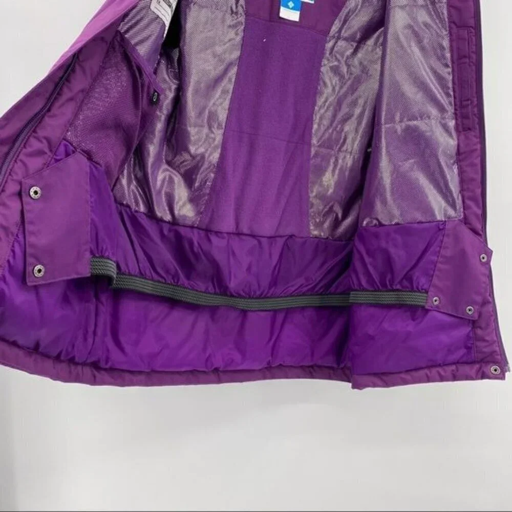 Columbia Omni-Tech Waterproof Breathable Jacket Kids L Omni-Heat Insulated